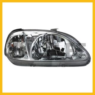 99 00 Honda Civic Head Light Lamp Driver Side Left Assembly LX EX DX SI L H New
