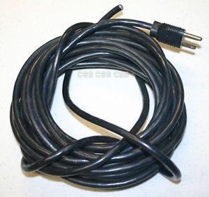 Long Black AC Power Cable Cord 3 Prong Connector Open End