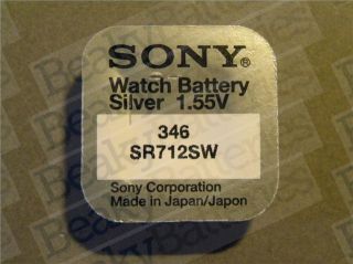 Genuine Original Sony SR 3xx 0 Mercury Watch Battery Range of Sizes