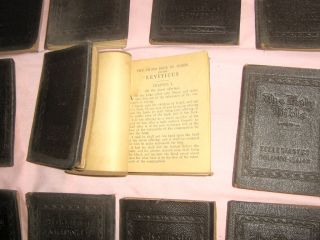 RARE Vintage Little Leather Library Holy Bible All 30 Books Old New Testament