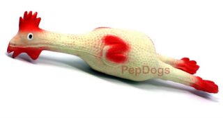 Kyjen Polytex Latex Rubber Chicken Squeaker Dog Toy