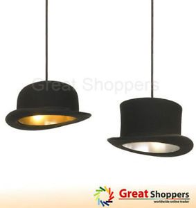 New Modern Fabric Bowler Tall Hat Ceiling Light Pendant Lamp Lighting x 1 Light