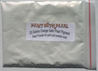 Orange Satin Ghost Flame Pearl Paint Powder Airbrush