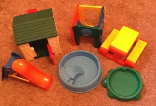Little Tikes Doll House Slide Picnic Table Cottage Cube Swimming Pool Toy Lot