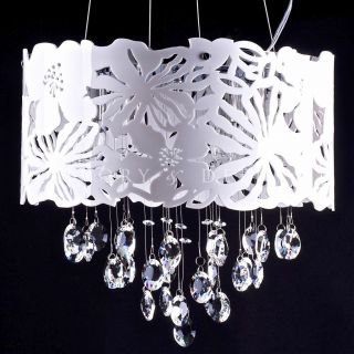 Luxury White Freedom Crystal Pendant Chandelier Ceiling Lead Light Lamp New Gift