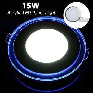 Newest Acrylic 15W Round LED Recessed Ceiling Panel Down Cabinet Fairy Light
