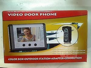 7" Color TFT LCD 4 Line Video Door Phone Camera Intercom System New