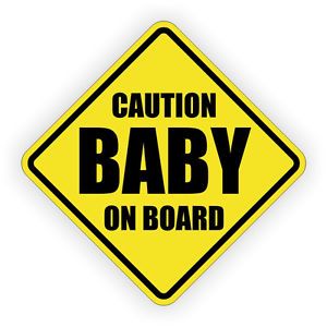 Baby on Board Warning Label Sticker Decal Safety Security Window Bumper