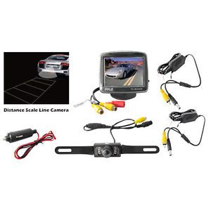 PLCM34WIR 3 5'' Monitor Wireless Back Up Rearview Night Vision Camera System