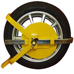 New Car Van Vehicle Wheel Clamp Safety High Security Lock 13" 14" 15" Wheels