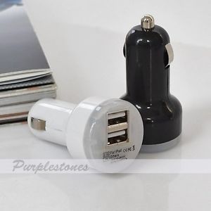 1pc Dual USB 2 Port Car Charger Adapter F iPad 2 3 4 iPhone 4S 5 Kindle Fire