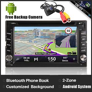 3D Menu 2 DIN Indash 6 2" Car DVD Player GPS WiFi Android PC 3G 1GHz CPU Camera