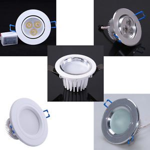 3W 3x1W LED Recessed Ceiling Light Spotlight Downlight Bulb Lamp Fixture Driver