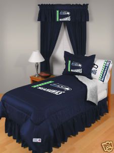 Seattle Seahawks Twin Comforter Sheets NFL Bedding