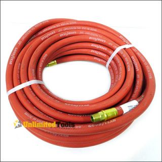 50ft 3 8" ID Goodyear 200psi Rubber Air Hose Compressor Grease Oil Resistant USA