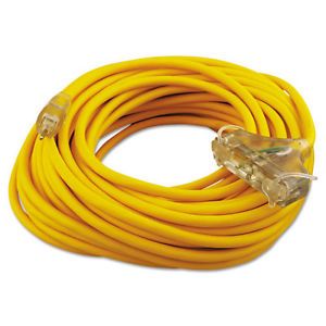 COC 03489 Polar Solar Outdoor Extension Cord Three Outlets Yellow
