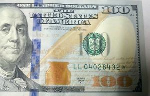 New $100 Dollar Bill Low Serial Number Star Note LL04028432 Fort Worth Texas