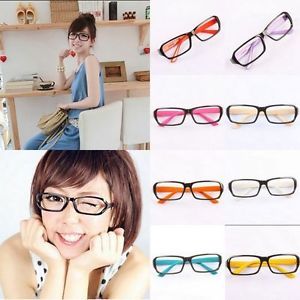 Fashion Plastic Nerk Geek Wayfarer Eyeglasses Glasses Frame Spectacle No Lens