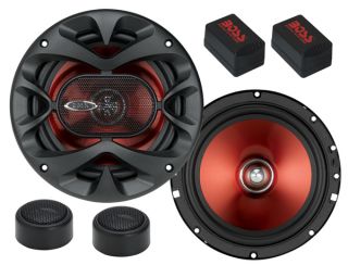2 Boss CH6CK 6 5" 700W Car 2 Way Component Car Audio Speakers System Red Stereo 791489104951