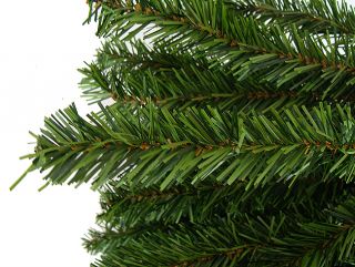 42" Two Tone Canadian Pine Artificial Christmas Teardrop Door Swag Unlit
