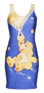 Official Exclusive Care Bears All Over Print Simple Dress from Mr Gugu Miss Go