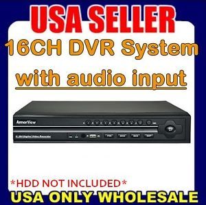 16 CH Channel Security Camera DVR System CCTV H 264 Motion Detect Network