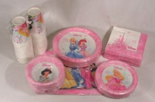 Dixie Disney Princess 245 Piece Tableware Party Pack
