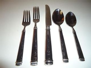 Moderate Wear Reed and Barton Siena 5 PC Stainless Steel Flatware