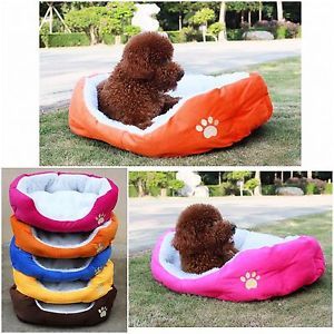 Fashion Colorful Warm Thicken Washable Pet Supplies Dog Cat Bed Winter Rose Red