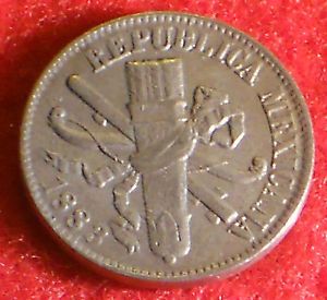 Mexico 1883 1 Centavo Cent Mexican Coin