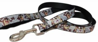 Tasmanian Devil Looney Tunes Seat Belt Buckle Dog Collars or Leash 4 Sizes
