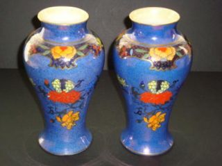 Pair of Pre Art Deco Period Wilkinson Ltd Royal Pottery Staffordshire Vases