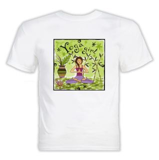 Yoga Girl Meditation Lotus Peace T Shirt