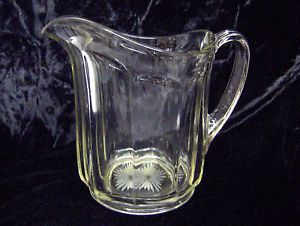 Antique Glass Water Pitcher