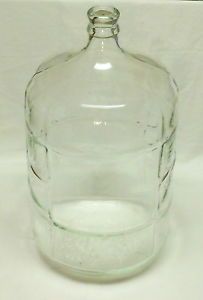 5 Gallon Windowpane Carboy Glass Water Beer Wine Bottle Italy