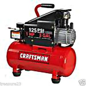 Craftsman 3 Gallon Horizontal Air Compressor with Hose and Accessory Kit