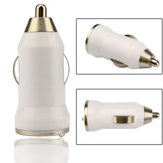 Universal Mini USB Car Charger Adapter for New iPhone 5 4G 4S iPod MP4 PDA White
