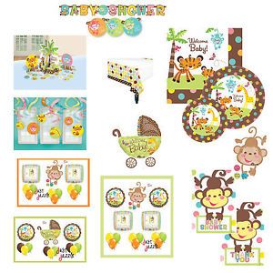 Fisher Price Baby Shower Jungle Party Supplies You Pick Decor Plates Balloons