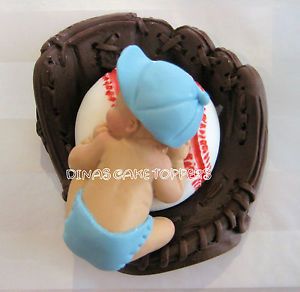 Baseball Baby Cake Topper Baby Shower Baptism Decorations Birthday 1st Birthday