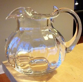 Tiffany and Company Glass Water Pitcher
