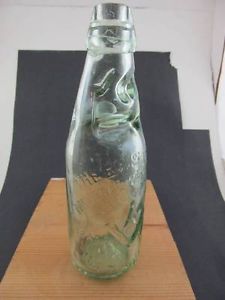 Antique Codd Bottle w Glass Marble Rossendale Mineral Water