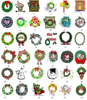 Wreaths Christmas Return Address Labels Gift Favor Tags Buy 3 Get 1 Free