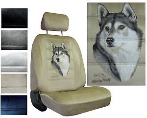 Seat Covers Car Truck SUV Siberian Husky Dog Low Back PP 4