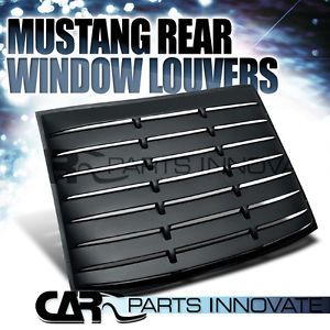 2005 2013 Ford Mustang GT V6 V8 Black Rear Window Louver Sun Shade Cover