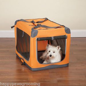 Guardian Gear Heavyduty Collapsible Soft Sided Portable Dog Crate Cage SM Orange