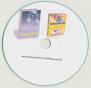 Dog Health 130 Dog Food Treats Recipes Cookbooks on CD ROM U Can Print It