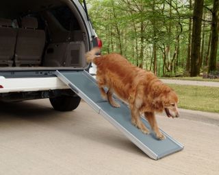 Solvit Deluxe Adjustable Telescoping Pet Dog Cat Bed Car SUV Bed Couch Ramp
