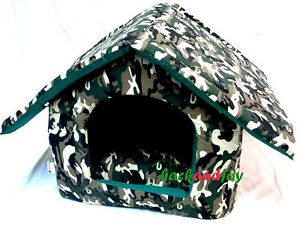 Camouflage Dog Beds House Mat Crate Pets Dog Cat Sz 2