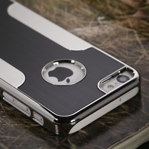 Luxury Brushed Metal Aluminum Chrome Hard Case