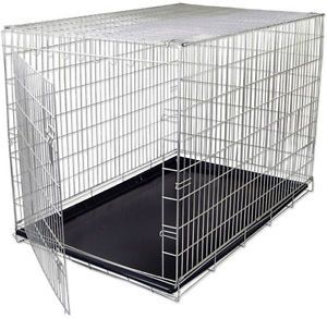 Small Steel Wire Metal Folding Fold Up Pet Animal Dog Crate Cage Pen Pin Kennel